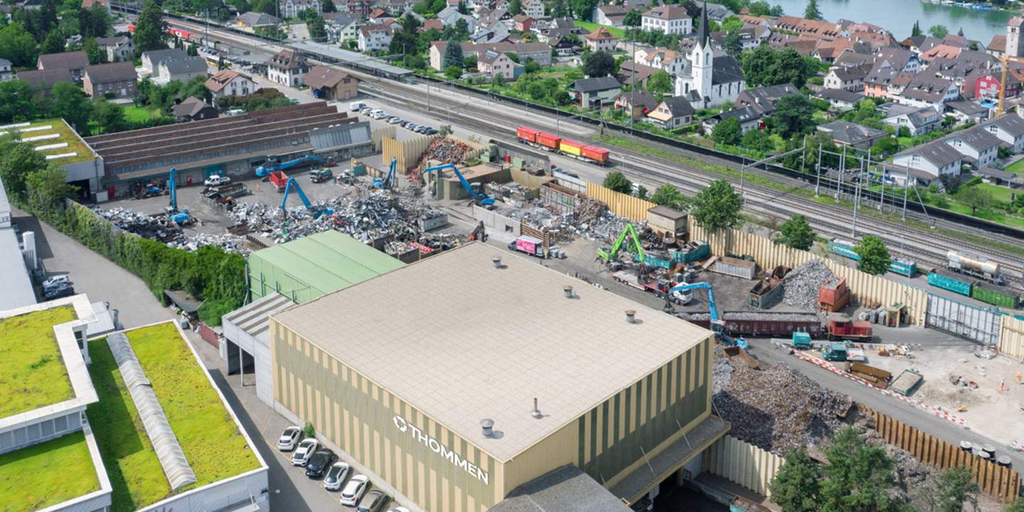 Areal Kaiseraugst mit Blick Richtung Basel